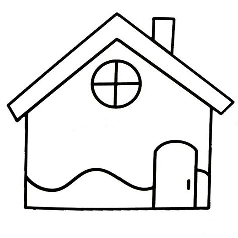 房子怎么画简单,简单的房子怎么画,简单房子简笔画_大山谷图库
