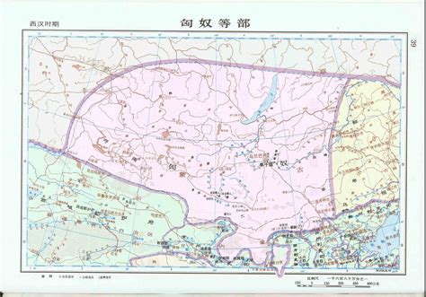 西汉时期匈奴等部地图高清版-历史地图网