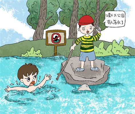 禁止游泳预防溺水素材图片免费下载-千库网