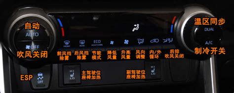 丰田RAV4荣放中控按钮图解，荣放车内按键功能说明_车主指南