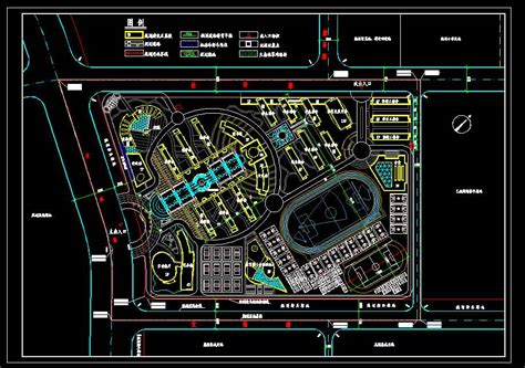 30套大学校园校区总平面图规划设计（CAD）-教育建筑-筑龙建筑设计论坛