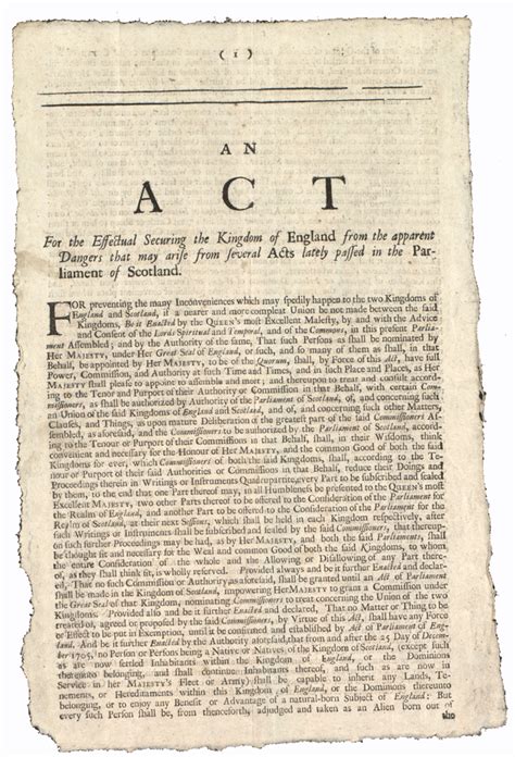 The Act of Union of 1707 | SkyMinds.Net