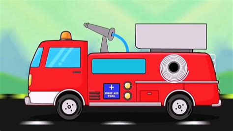 儿童消防车救援队益智动画