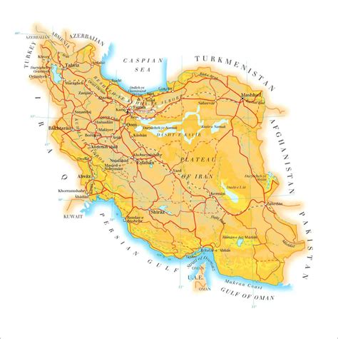 伊朗地图最新版本下载-伊朗地图高清版大图中文版 - 极光下载站