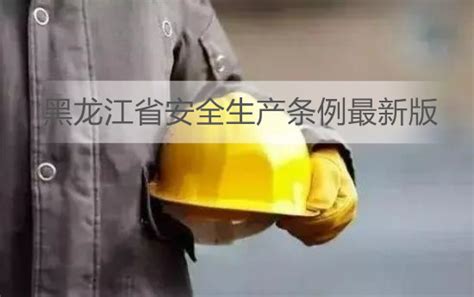 黑龙江省安全生产条例最新版 - 地方条例 - 律科网