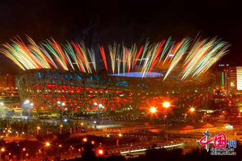 奥运开幕式第二次彩排 绚丽焰火中绽放“笑脸”[组图] _图片中心_中国网