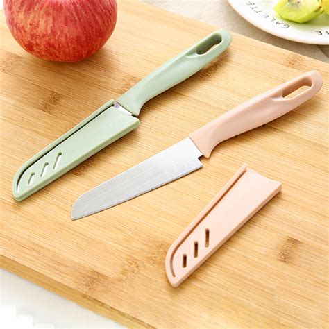 不锈钢厨房用刀 水果刀红色水果折刀 折叠水果刀 削皮刀便携款-阿里巴巴