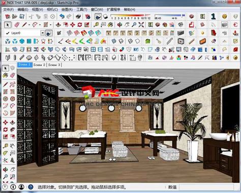 [sketchupvr]饭店大堂设计方案模型分享-室内设计/方案模型-ARC设计中文网 - Powered by Discuz!