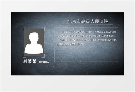 犯罪嫌疑人介绍片头ae模板视频素材下载_aep格式_熊猫办公
