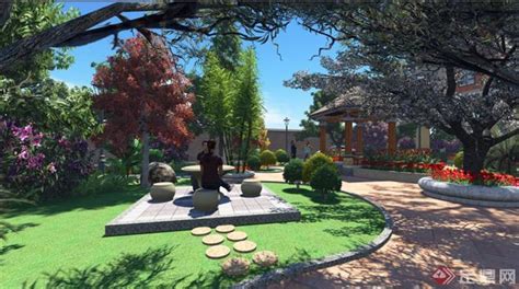 六套小庭院景观设计平面施工图纸免费下载 - 园林绿化及施工 - 土木工程网