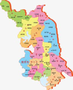 江苏省标准地图（边界版） - 江苏省地图 - 地理教师网