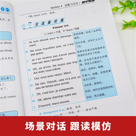 法语入门教程自学口语零基标准简明单词15000法语