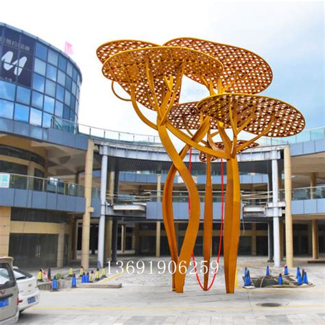 玻璃钢天空树 商业街大型雕塑 广场摆件 - 惠州市纪元园林景观 ...