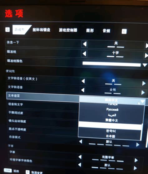 战地1语言设置简体中文
