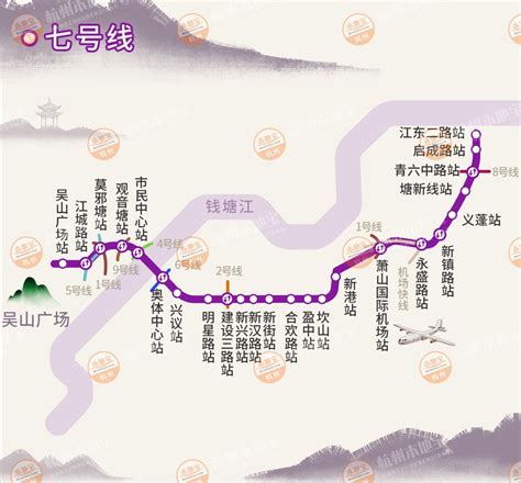 杭州地铁7号线最新消息（线路图+换乘路线）- 杭州本地宝