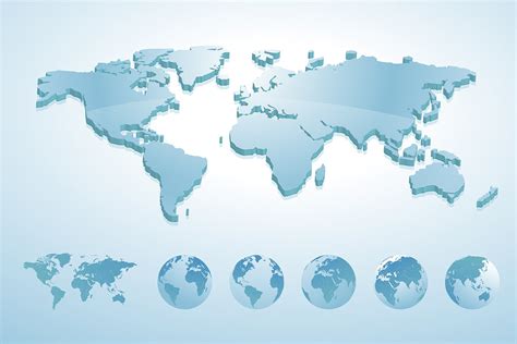 世界地图3d图片