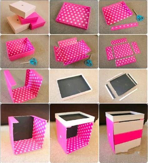 手工DIY：纸盒废物利用 抽屉收纳盒diy - 装修保障网