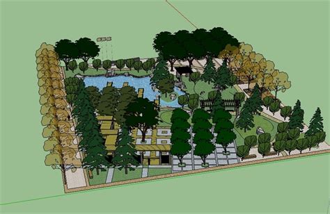 主题公园景观设计案例效果图 - 公园景观 - 装饰设计景观设计设计作品案例
