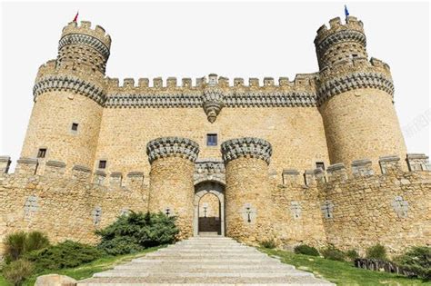 雄伟的欧式城堡建筑png图片免费下载-素材fybgqpnv-88ICON
