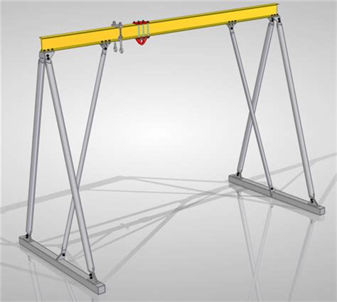 悬挂小型航吊设计3D模型下载_三维模型_SolidWorks模型 - 制造云 | 产品模型