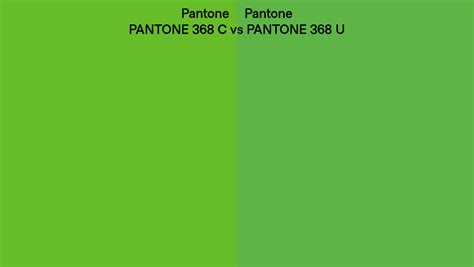 Pantone 368 C vs PANTONE 368 C side by side comparison