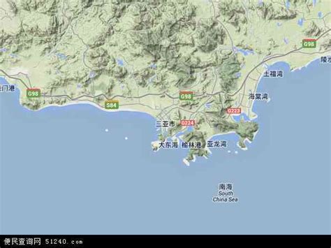 海南省三亚市地图百度百科，三亚地图东西南北划分
