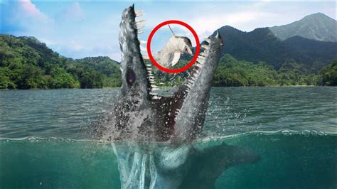 巨齿鲨遇到梅氏利维坦鲸！本以为王者对战，没想到输的这么惨_腾讯视频