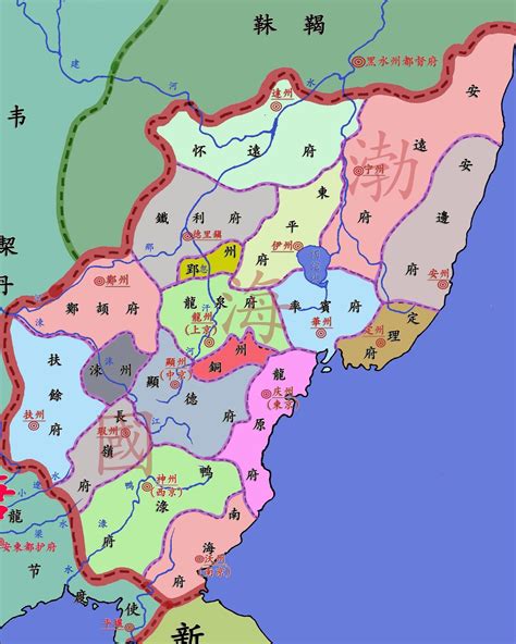 渤海地图图片
