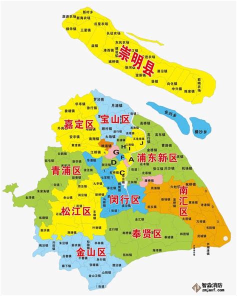 上海市区域分布地图,上海市区域划分,上海市16个区_大山谷图库
