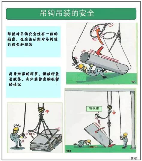 电动吊篮与电动葫芦规范作业宣传漫画_河北悍象起重机械有限公司