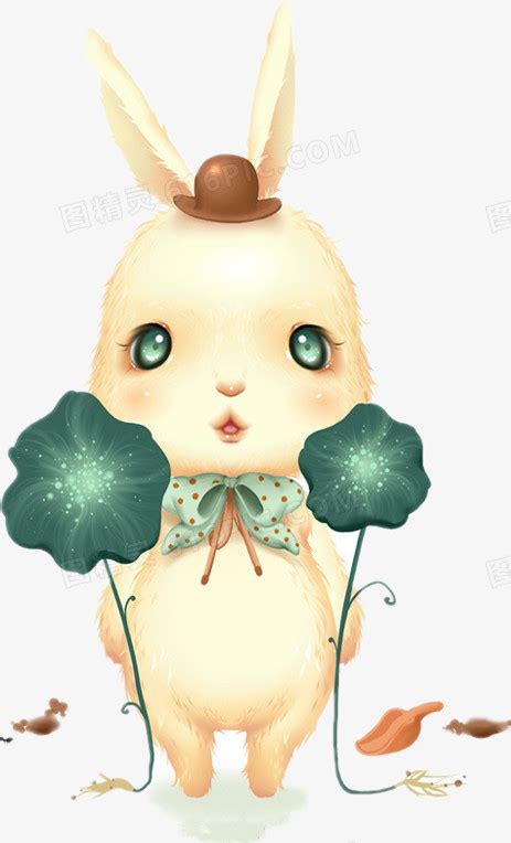 兔子插画古风头像女生版