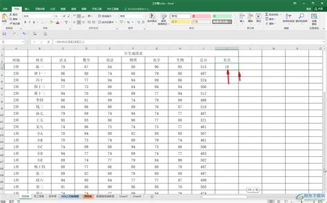 Excel中如何排名-Excel表格中使用rank函数排名次的方法教程 - 极光下载站
