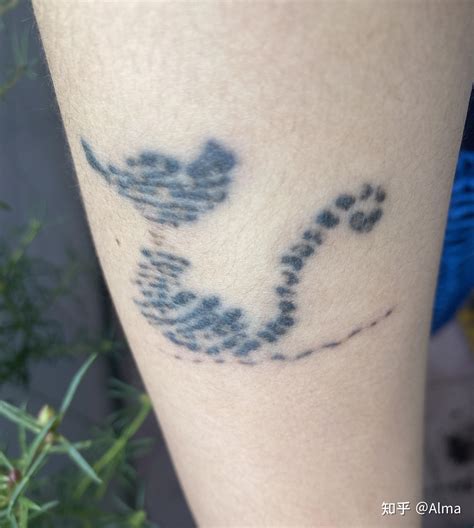 纹身结痂失败图片