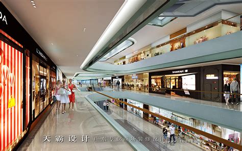 杭州大型商场装修设计效果图案例-商场/超市-国富装饰
