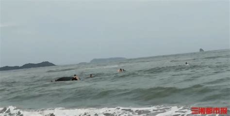 26℃丨湖南这6名小伙好样的！海浪中合力救回6名溺水游客-三湘都市报