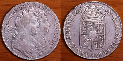 英国银币威廉和玛丽 1689年 半克朗 中邮网[集邮/钱币/邮票/金银币/收藏资讯]收藏品商城