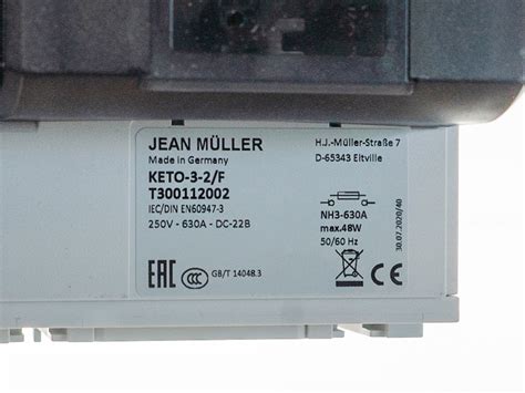 13Rozłącznik bezpiecznikowy skrzynkowyKETO-3-2/F - T300112002 - Jean ...