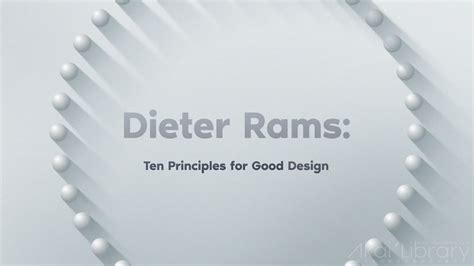创意参考视频 创意短片动画广告Dieter Rams 10 Principles for Good Design-每天快乐多一点