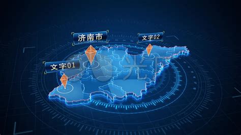 扁平化3D立体企业文化墙山东地图展板图片下载_红动中国