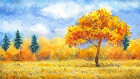 秋天绘画图片,美丽的秋天绘画图片,万里长城绘画图片_大山谷图库
