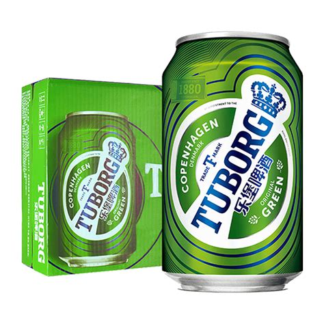 概率券：TUBORG 乐堡啤酒 乐堡（Tuborg）啤酒 丹麦淡味型啤酒 精选麦芽 330ml*24罐 整箱装 64元包邮（需用券）64元 ...