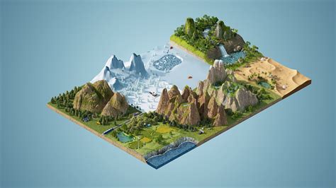 3d地形图图片