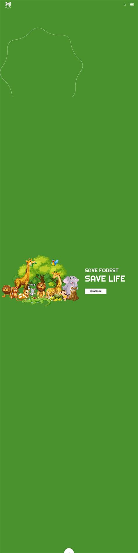 保护动物网页设计代码，绿色公益网站模板-17素材网