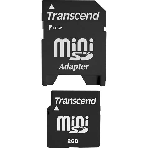 Transcend 2GB miniSD Memory Card 80x TS2GSDM B&H Photo Video