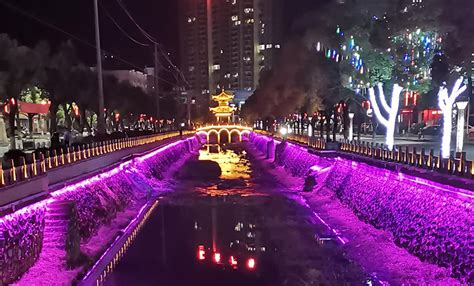 上海河道亮化照明雾森景观冷雾工程设计案例-宁波海曙嘉鹏防水节能技术有限公司