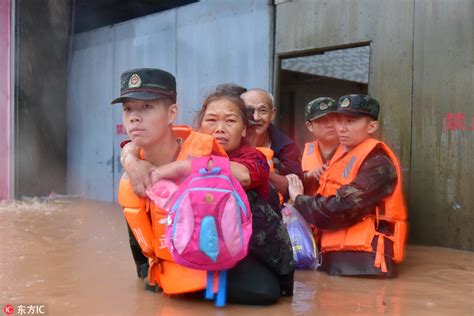 四川德阳多地发生洪涝灾害 武警官兵迅速驰援抗洪一线【4】--图片频道--人民网