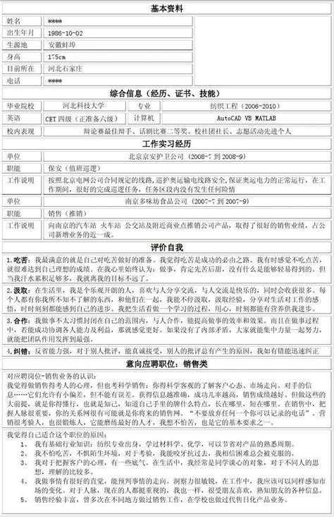 最受欢迎的简历模板下载_word文档在线阅读与下载_免费文档