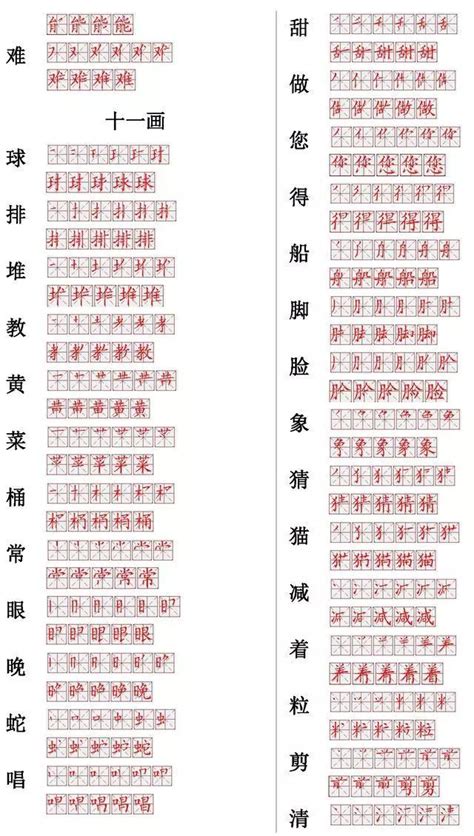 小学常用560个汉字笔画笔顺表，收藏起来给孩子练习！可打印！|笔顺|笔画|小学_新浪新闻