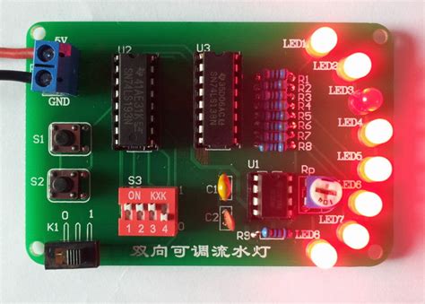 NE555+CD4017 可调数字流水灯 - 嘉立创EDA开源硬件平台