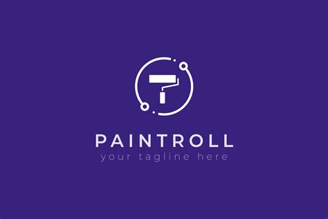 油漆品牌油漆滚刷图形Logo设计模板 Paintroll – Premium Logo Template – 设计小咖